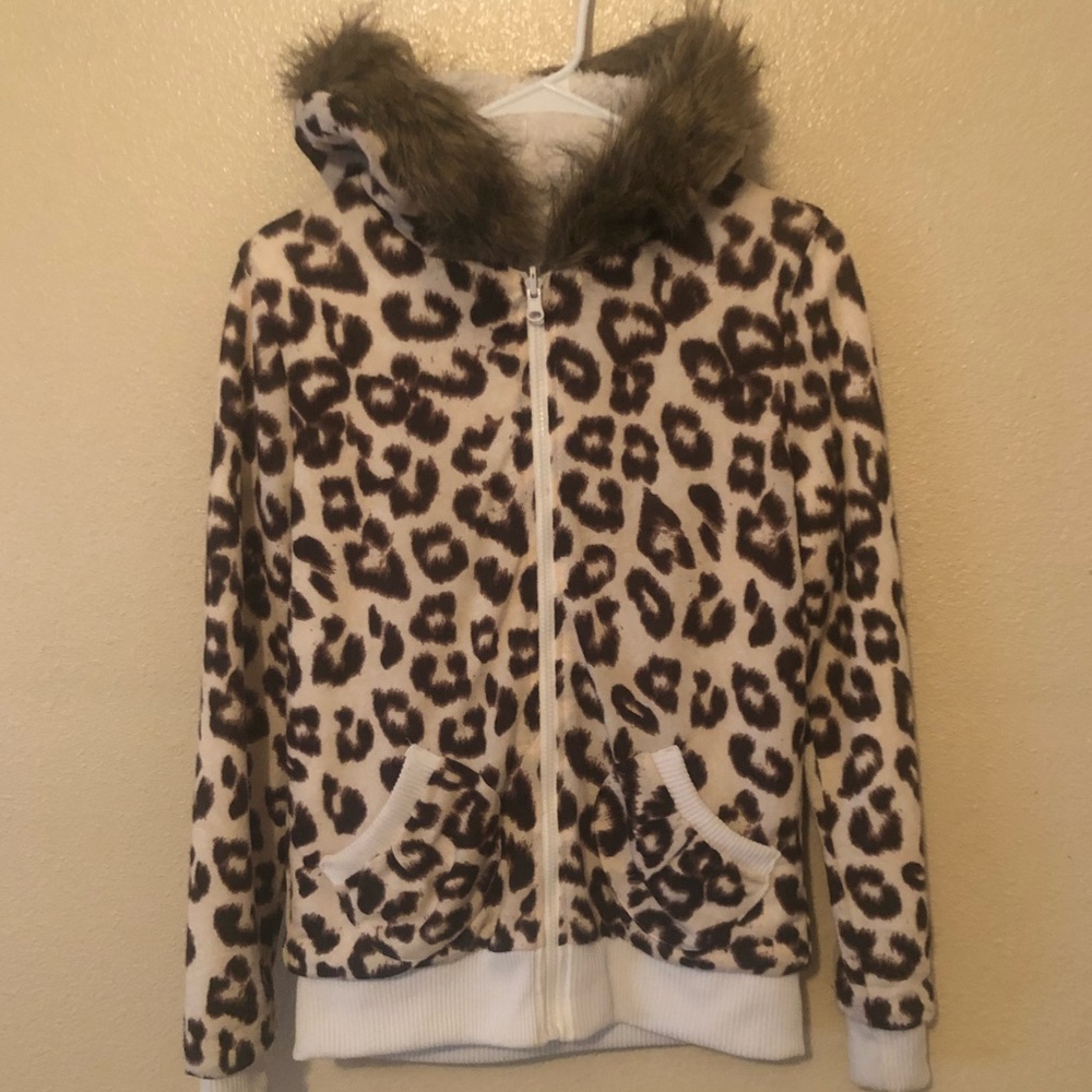 Leopard print hoodie